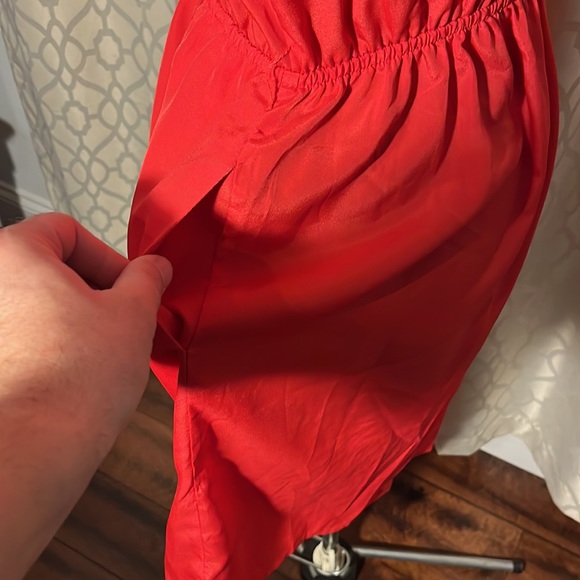 Massimo coral color dress size M with pockets - Picture 3 of 8